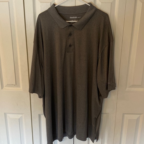 Reebok Golf Men’s (size 4XLT) Grey Short Sleeve Polo Top - Picture 1 of 5